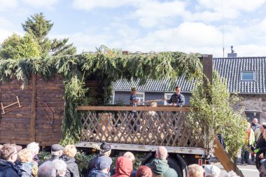 Thanksgiving parade in Muetzenich, Eifel, Germany in 2016