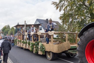 Thanksgiving parade in Muetzenich, Eifel, Germany in 2016