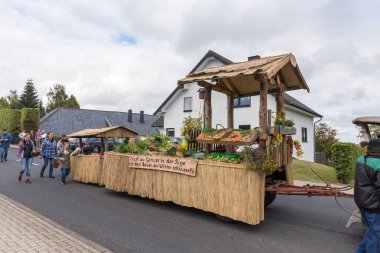 Thanksgiving parade in Muetzenich, Eifel, Germany in 2016