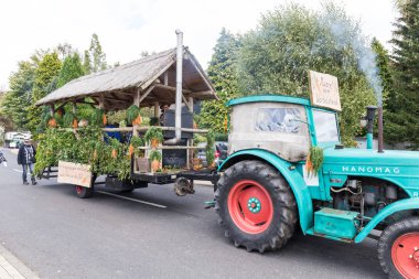 Thanksgiving parade in Muetzenich, Eifel, Germany in 2016