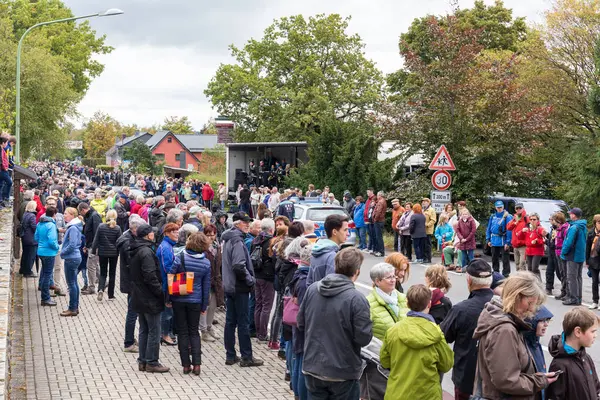 Thanksgiving parade in Muetzenich, Eifel, Germany in 2016