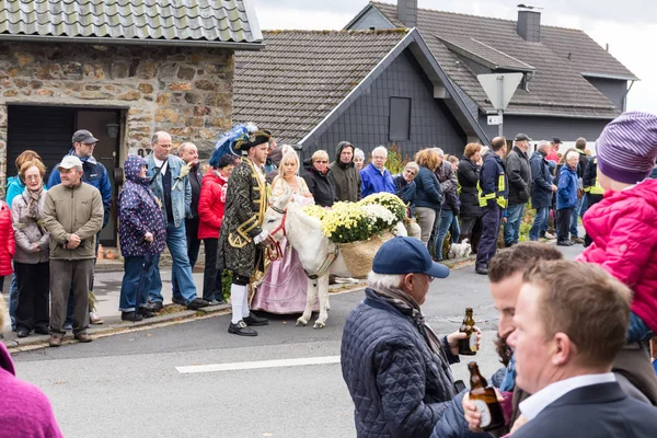 Thanksgiving parade in Muetzenich, Eifel, Germany in 2016