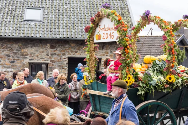 Thanksgiving parade in Muetzenich, Eifel, Germany in 2016
