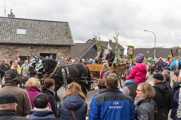 Thanksgiving parade in Muetzenich, Eifel, Germany in 2016