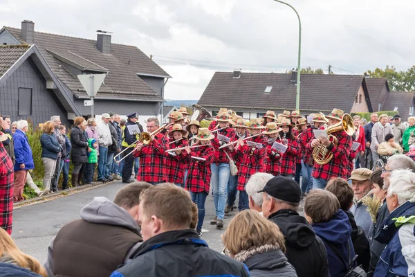 Thanksgiving parade in Muetzenich, Eifel, Germany in 2016