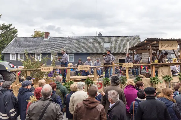 Thanksgiving parade in Muetzenich, Eifel, Germany in 2016