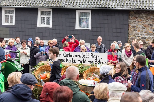 Thanksgiving parade in Muetzenich, Eifel, Germany in 2016