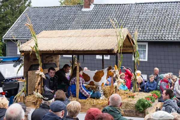 Thanksgiving parade in Muetzenich, Eifel, Germany in 2016