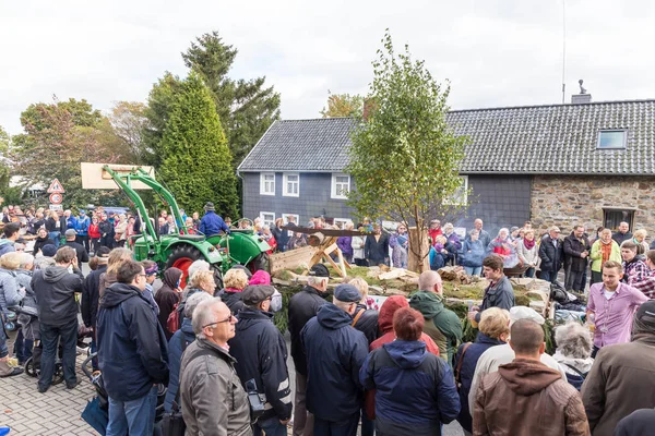 Thanksgiving parade in Muetzenich, Eifel, Germany in 2016