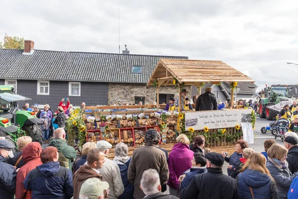 Thanksgiving parade in Muetzenich, Eifel, Germany in 2016