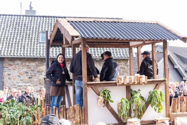 Thanksgiving parade in Muetzenich, Eifel, Germany in 2016