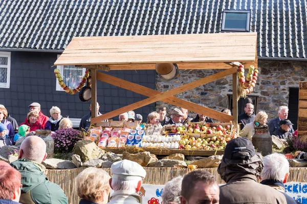 Thanksgiving parade in Muetzenich, Eifel, Germany in 2016