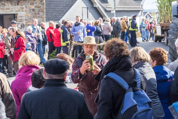 Thanksgiving parade in Muetzenich, Eifel, Germany in 2016