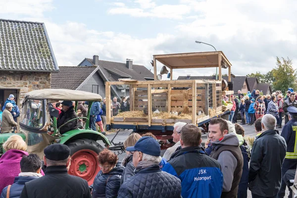 Thanksgiving parade in Muetzenich, Eifel, Germany in 2016