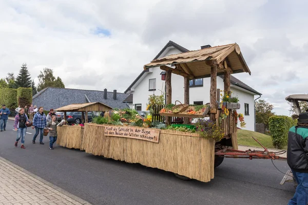 Thanksgiving parade in Muetzenich, Eifel, Germany in 2016