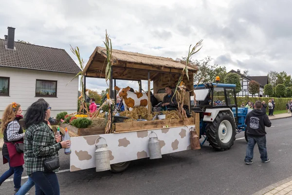 Thanksgiving parade in Muetzenich, Eifel, Germany in 2016