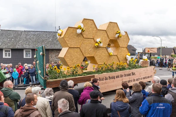 Thanksgiving parade in Muetzenich, Eifel, Germany in 2016 Φωτογραφία Αρχείου