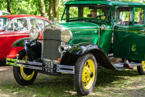 Bedford, Bedfordshire, Royaume Uni. 2 juin 2019. Festival of Motoring, fragment d'une Ford Vintage 1930 . — Photo