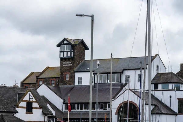 Peel, isle of man, 16. Juni 2019. es ist ein Küstenort und kleiner Fischerhafen auf der Insel der Menschen, in der historischen Gemeinde von Deutsch, aber separat verwaltet — Stockfoto