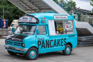 Londra, Uk, 14 Temmuz 2019. Londra Sokak Yemek Kamyonu
