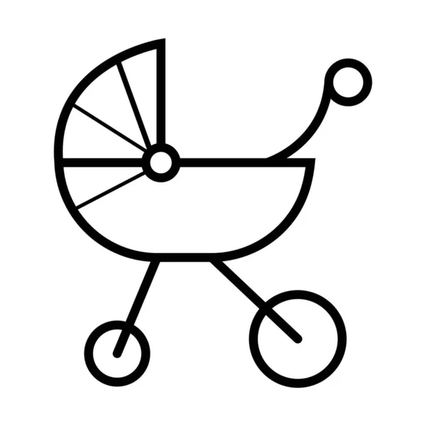 Templat vektor ikon bayi berjalan-jalan — Stok Foto