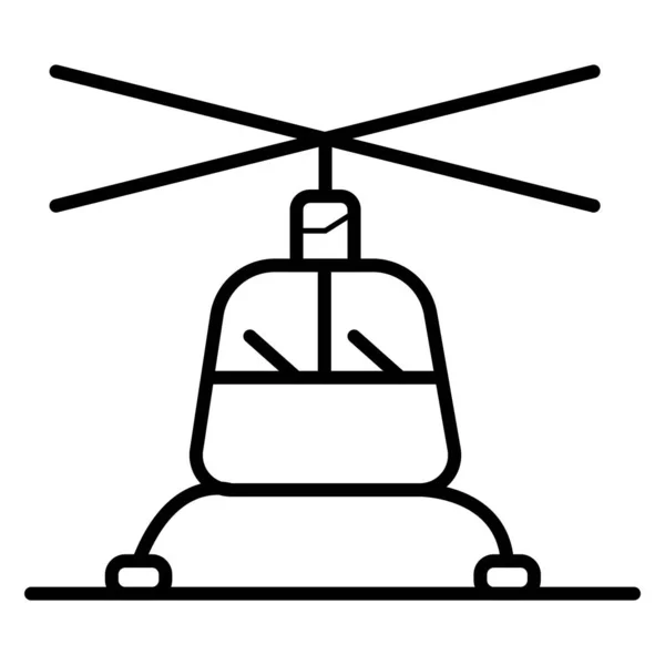 Helikopterikon design. Helikopterikon i trendig platt stil des — Stockfoto
