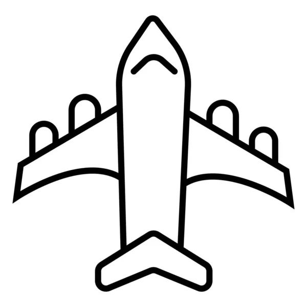 Airplane  Vector icon illustration photo — Stock Photo, Image