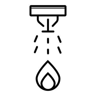 Duman alarm sistemi vektör sembolü