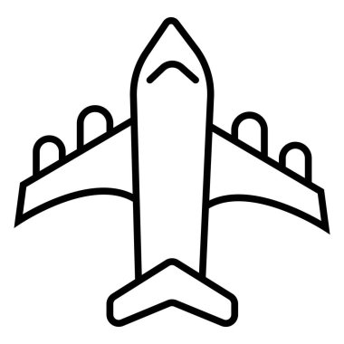 Uçak Vektör simgesi resimleme