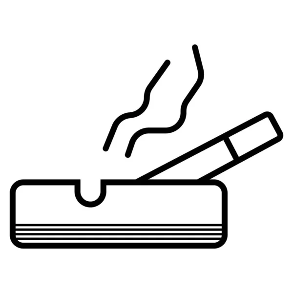 Smoke cigarette icon vector photo — 스톡 벡터