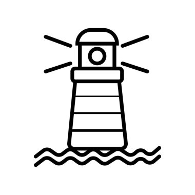Lighthouse icon vector illustration photo