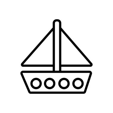 Ship icon vector illustration photo
