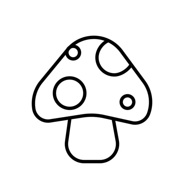 Icône champignon, illustration vectorielle de légumes, alimentation saine — Photo