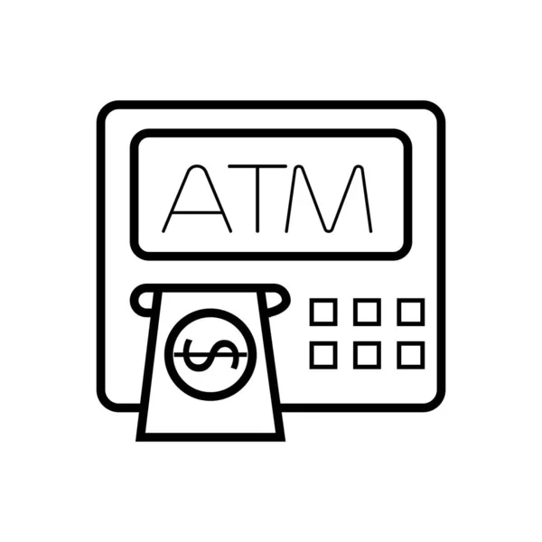 Atm ikon vektor illustration foto — Stockfoto