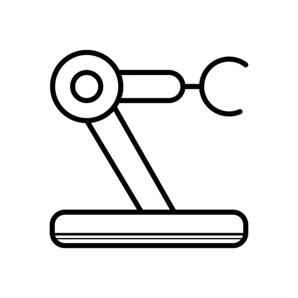 Robot przemysłowy mechaniczne ramię wektor ikona — Zdjęcie stockowe
