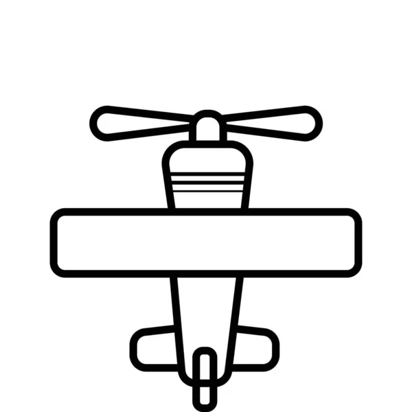 Commercieel vliegtuig jet Mini icoon vector — Stockfoto