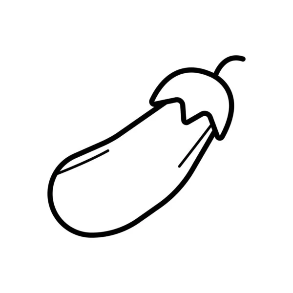 Eggplant Icon Vector Illustration Photo — 스톡 사진