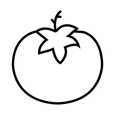 Domates ikonu vektör illüstrasyon fotoğrafı