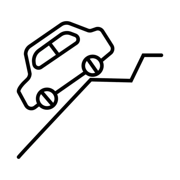 Car Hill Vector Icon Transparent — Stock Photo, Image