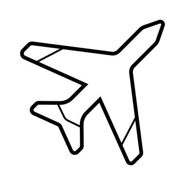 Uçak ikonu vektör illüstrasyon fotoğrafı