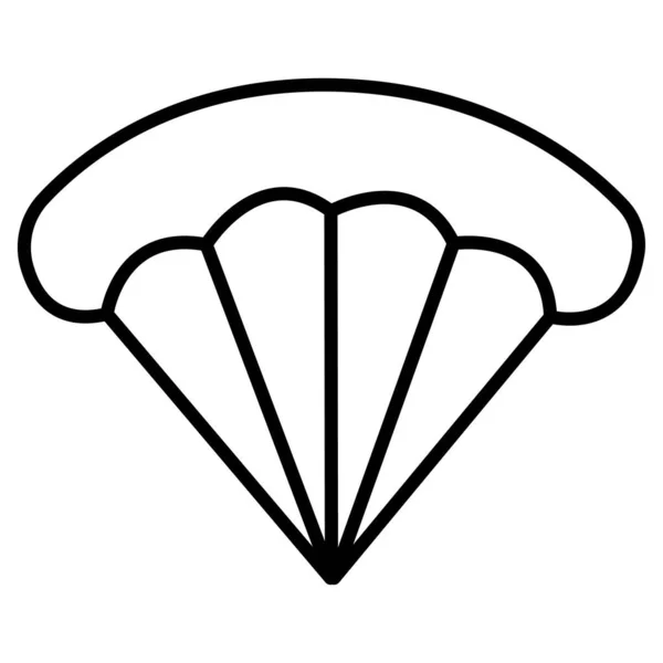 Fallskärmsluftlandning Skydiving Ikon — Stockfoto