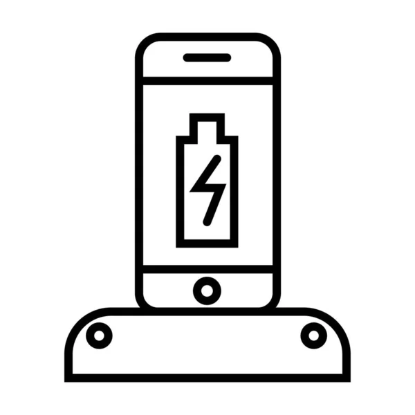 Smartphone Wireless Charger Vector Icon Charging Dock — Stock Photo, Image