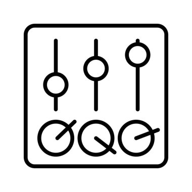 Ses karıştırıcı simgesi vektör illüstrasyonu