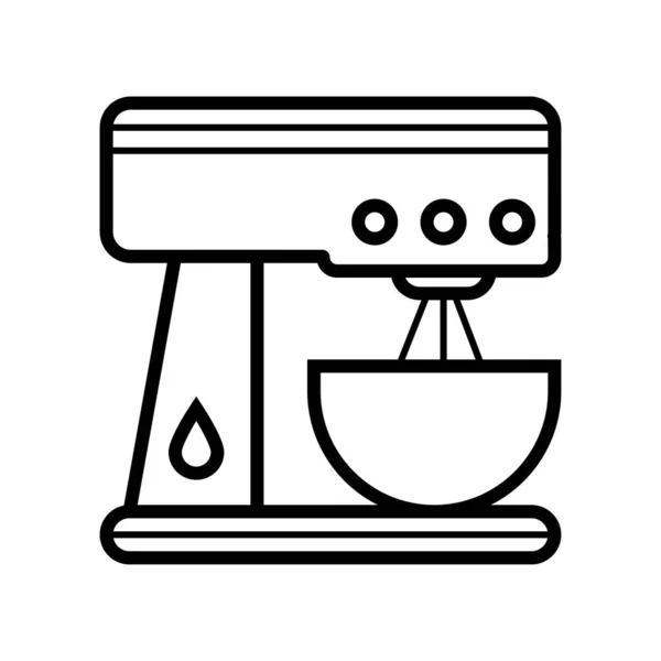 Cocina Mezclador Vector Icono Signo Símbolo — Foto de Stock