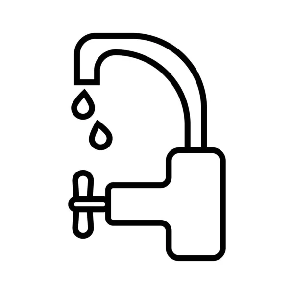 Water Tap Icon Vector Illustration — Stock Photo, Image