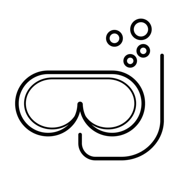 Dalış maskesi vektör illüstrasyonu