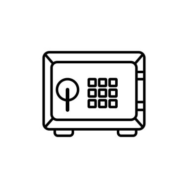 Para güvenli simge vektör illüstrasyonu