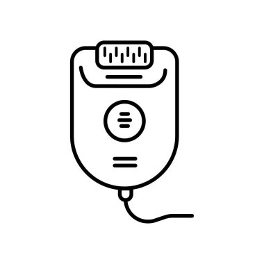 Epilatör çizgisi vektör illüstrasyonu