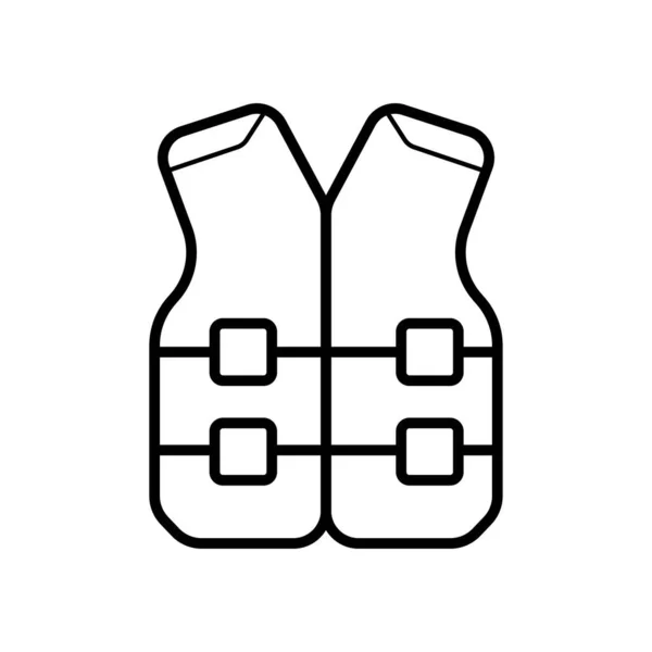 Ilustrasi Vektor Ikon Safety Vest — Stok Foto