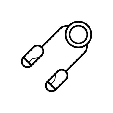 El yayı spor salonu ikonu vektörü